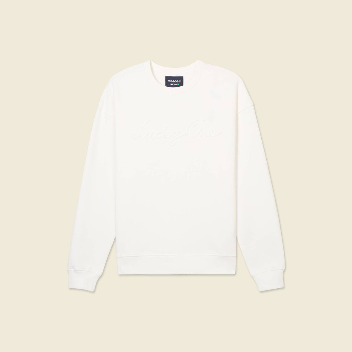 Sweat manches longues ecru homme