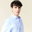 Chemise manches longues bleu ciel homme