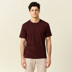 T-shirt éco-responsable bordeaux homme