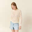 Pull ajouré éco-responsable creme femme