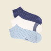 Lot 3 paires chaussettes bleu marine homme