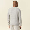 Pull manches longues gris homme