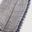 Foulard ray&eacute; bleu ciel homme