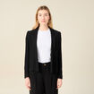Veste blazer éco-responsable noir femme