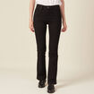 Jeans bootcut denim noir femme