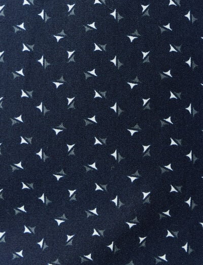 Chemise manches courtes bleu marine homme