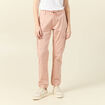 Pantalon cargo battle 7/8ème vieux rose femme