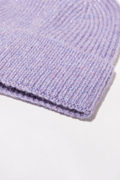 Bonnet violet foncé femme