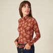 T-shirt manches longues camel femme