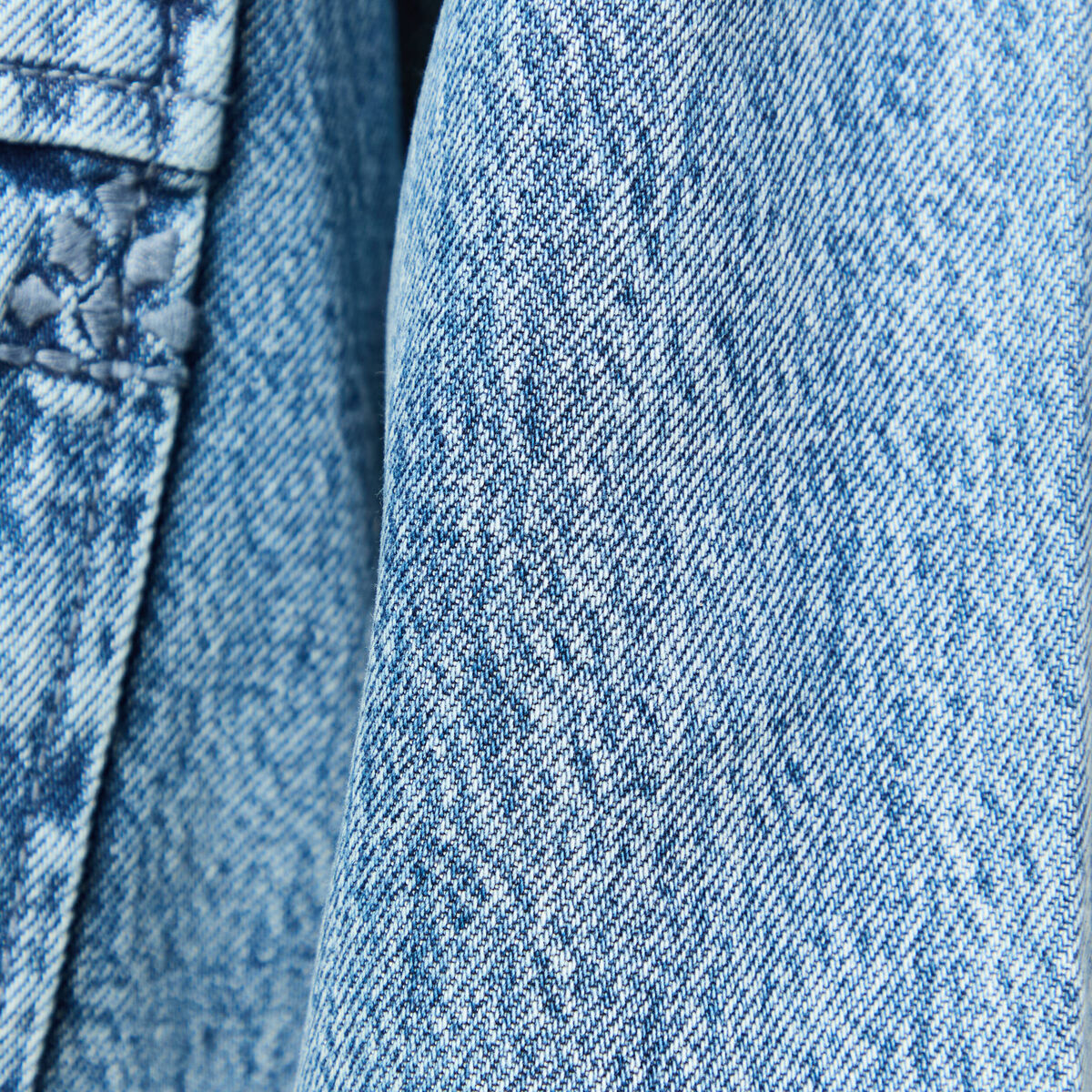 Surchemise en jeans manches longues denim dirty femme