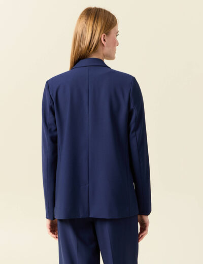Blazer éco-responsable bleu marine femme