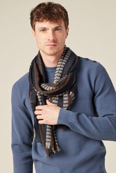 Foulard noir homme