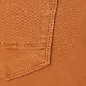 Pantalon slim marron femme
