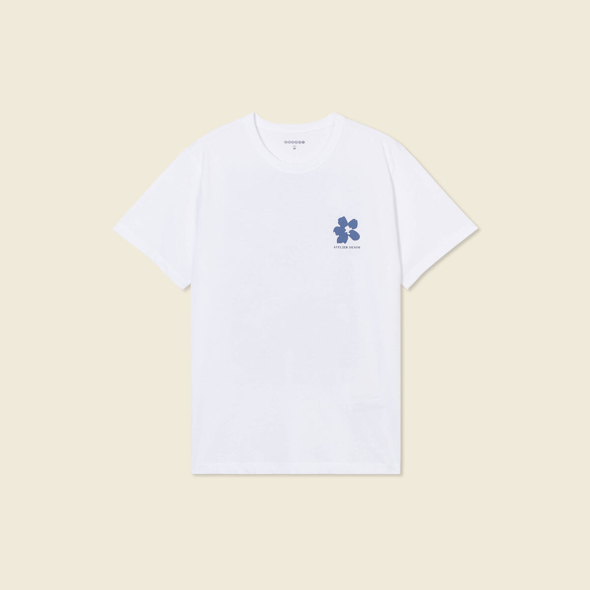 T-shirt manches courtes blanc homme