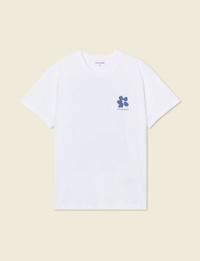 T-shirt manches courtes blanc homme
