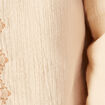Veste droite boutonn&eacute;e creme femme