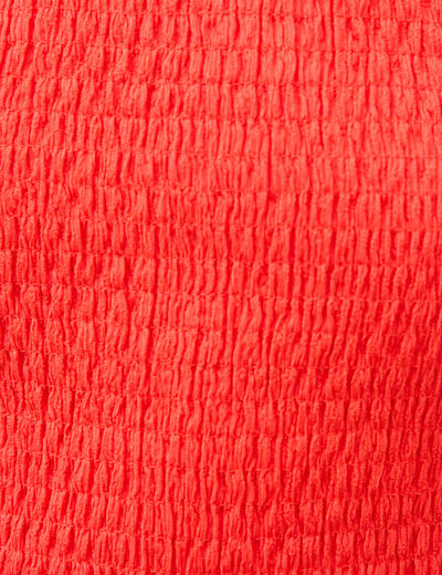 D&eacute;bardeur cintr&eacute; cropped d&eacute;collet&eacute; orange fonc&eacute; femme