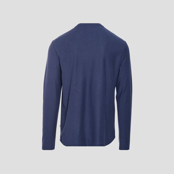 t shirt manches longues bleu marine homme T-shirt manches longues bleu marine homme