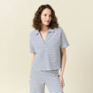 Polo manches courtes ecru femme