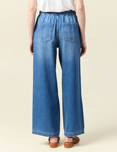 Jeans jogging élastiqué denim used femme