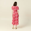 Robe longue éco-responsable rouge femme