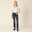 Jeans Demi - regular taille haute denim brut femme