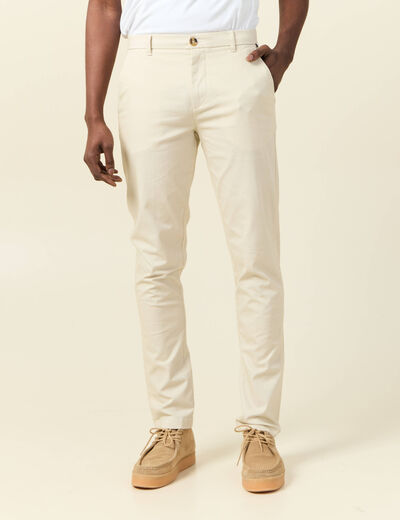 Pantalon slim Instinct chino gris homme
