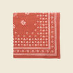 Foulard marron cognac homme