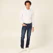 Chemise manches longues blanc homme