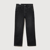 Jeans loose longueur 34 en coton denim snow noir homme