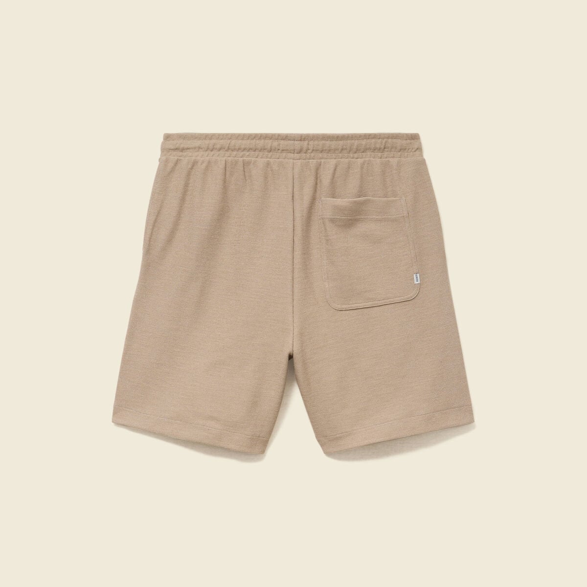Short droit avec cordon beige homme