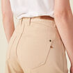 Pantalon cargo beige femme
