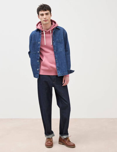 Sweat à Capuche Rose Vince - Col Entonnoir, Poches - Taille XS - Neuf Avec étiquettes