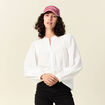 Chemise manches longues ecru femme