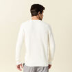 Pull manches longues fabriqué en France ecru homme