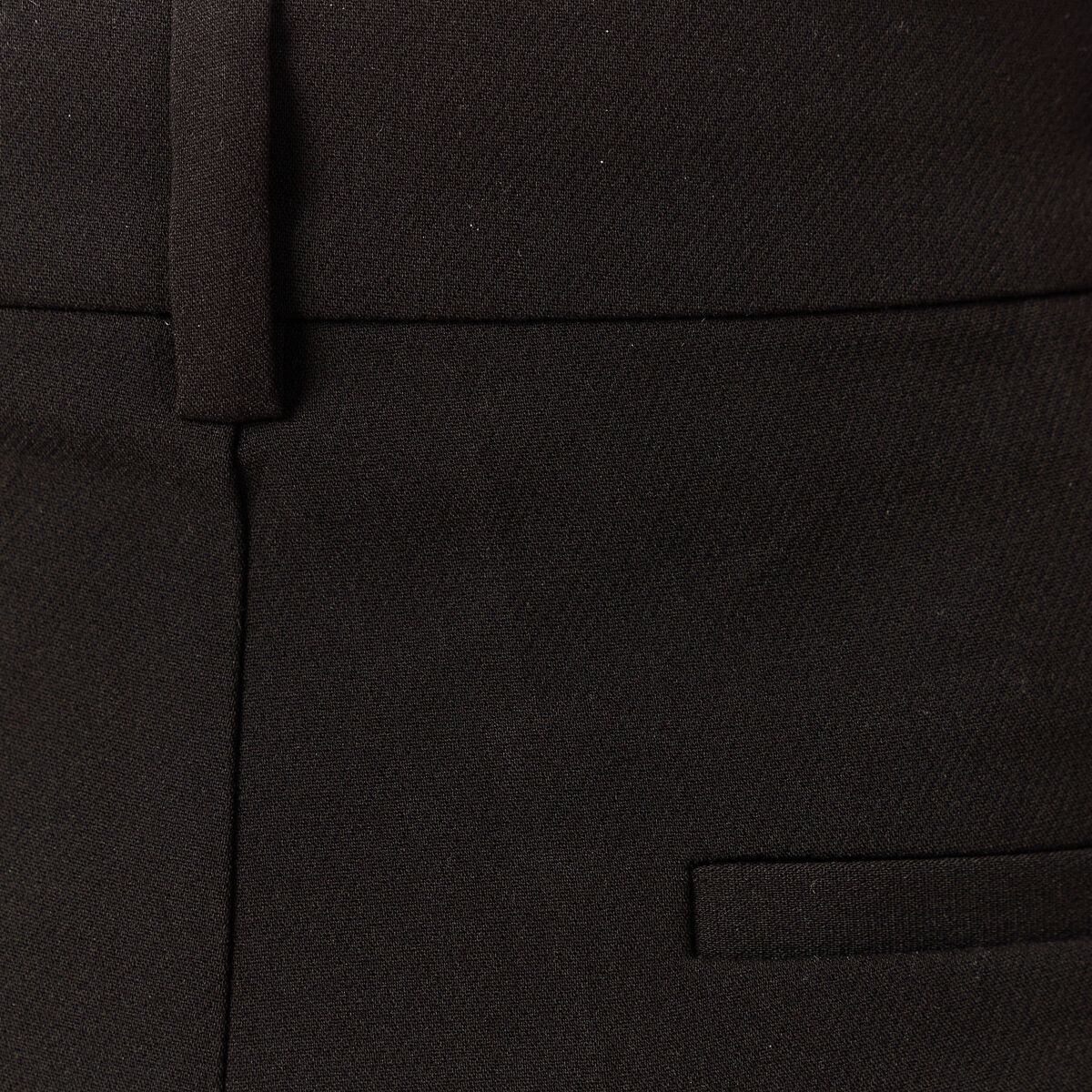 Pantalon cigarette &agrave; pinces noir femme