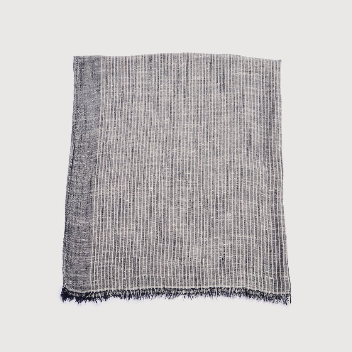 Foulard ray&eacute; bleu ciel homme