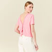 T-shirt manches courtes rose femme