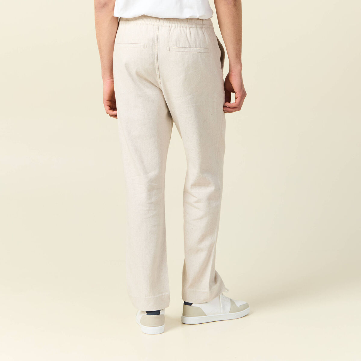 Pantalon chino gris homme