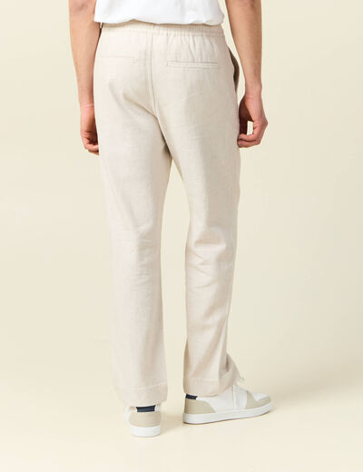 Pantalon chino gris homme