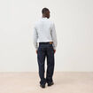 Chemise en coton manches longues blanc homme