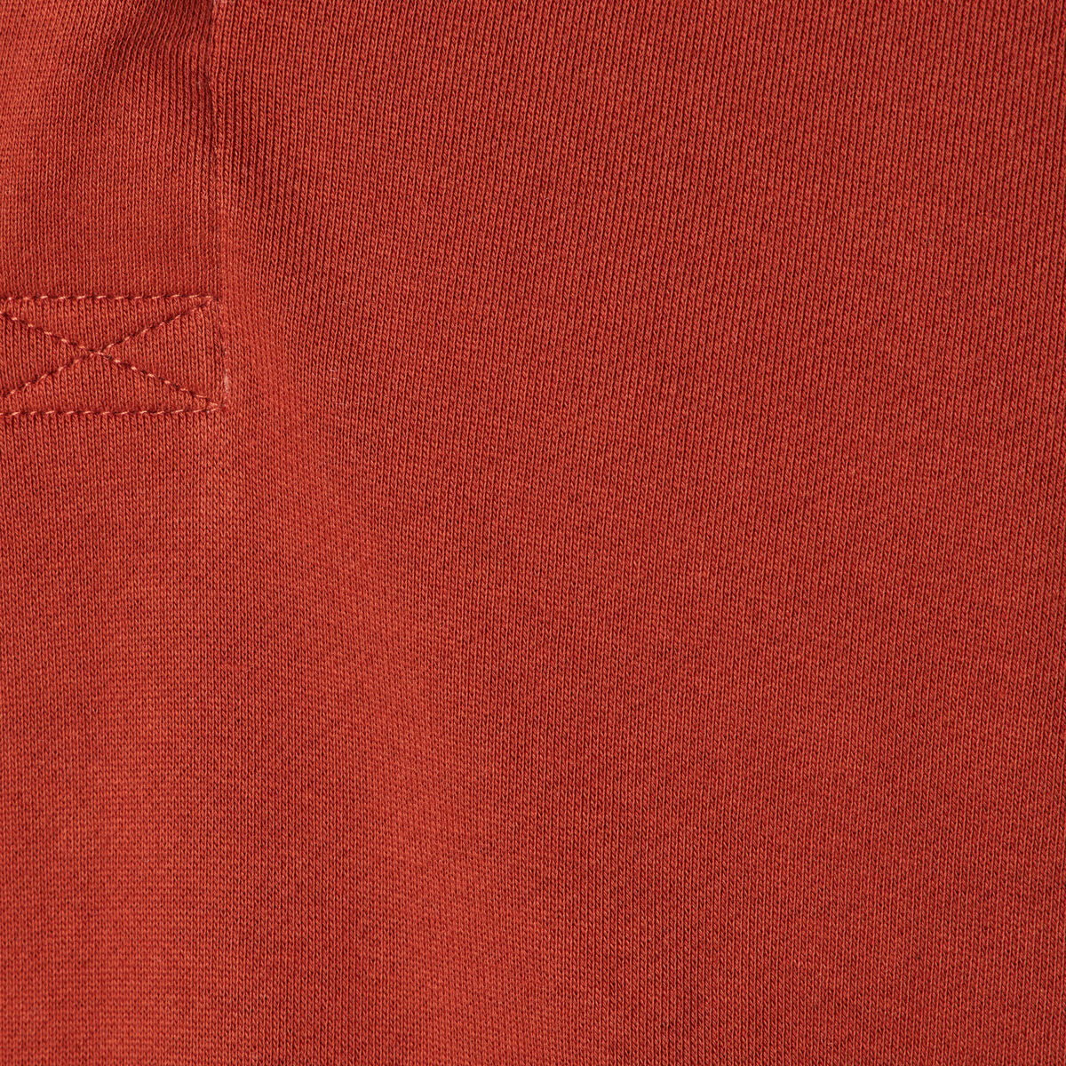 Sweat manches longues col polo marron cognac homme