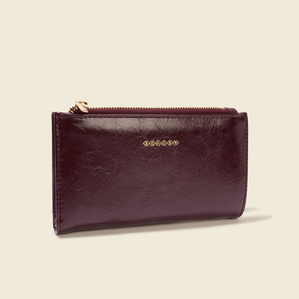 Anekke | Porte-Monnaie à Rabat Peace & Love | Petite Bourse Femme Originale Fermoir Vintage Inspiration Années 60 | 15 X 9 X 4 Cm | Coloris Camel, Marron, 15 X 9 X 4 Cm