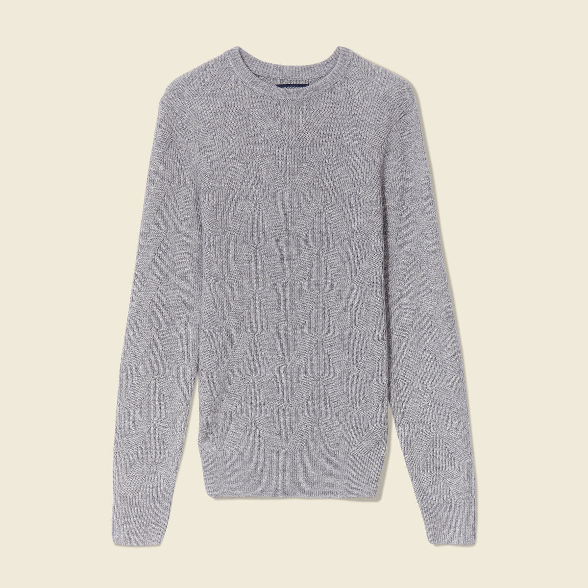 Pull manches longues gris homme