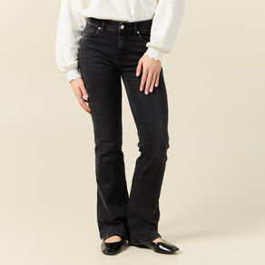 jeans bootcut 5 poches denim gris femme Jeans bootcut 5 poches denim gris femme