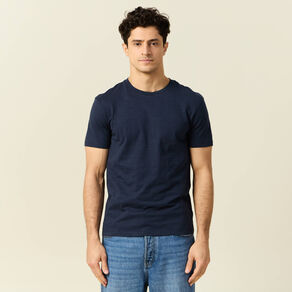 T-shirt Instinct col rond bleu marine homme