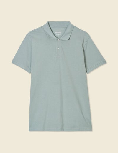 Polo éco-responsable vert homme