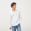 Chemise manches longues blanc homme