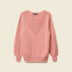 Pull manches longues fabriqu&eacute; en France rose pastel femme