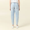 Jeans mom 7/8ème denim snow bleu femme